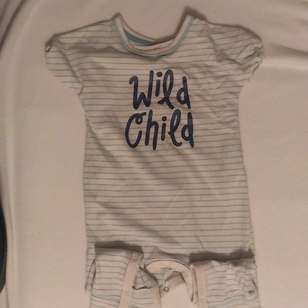 Short sleeve long pants romper